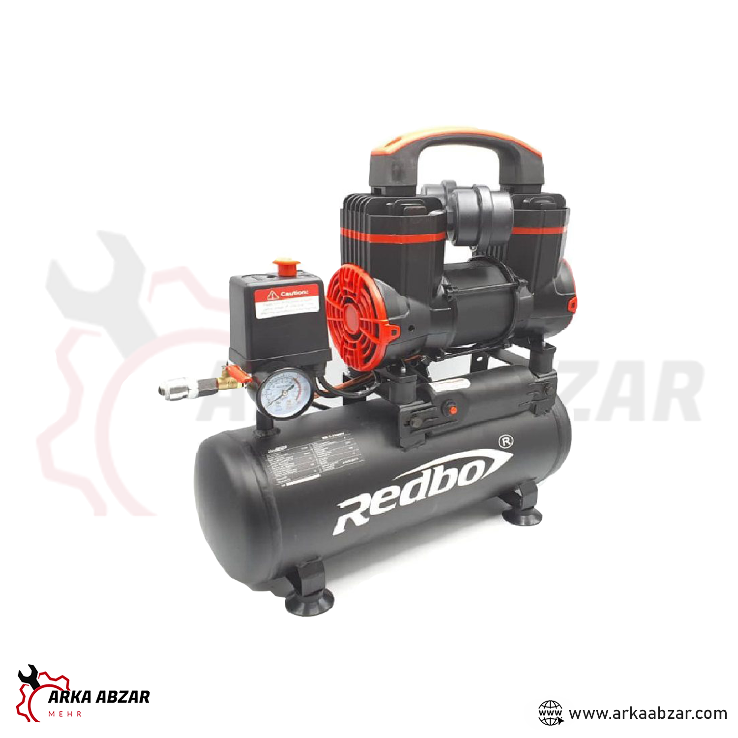 کمپرسور باد پمپ باد 10 لیتری سایلنت ردبو مدل REDBO RB-2- | آرکا ابزار